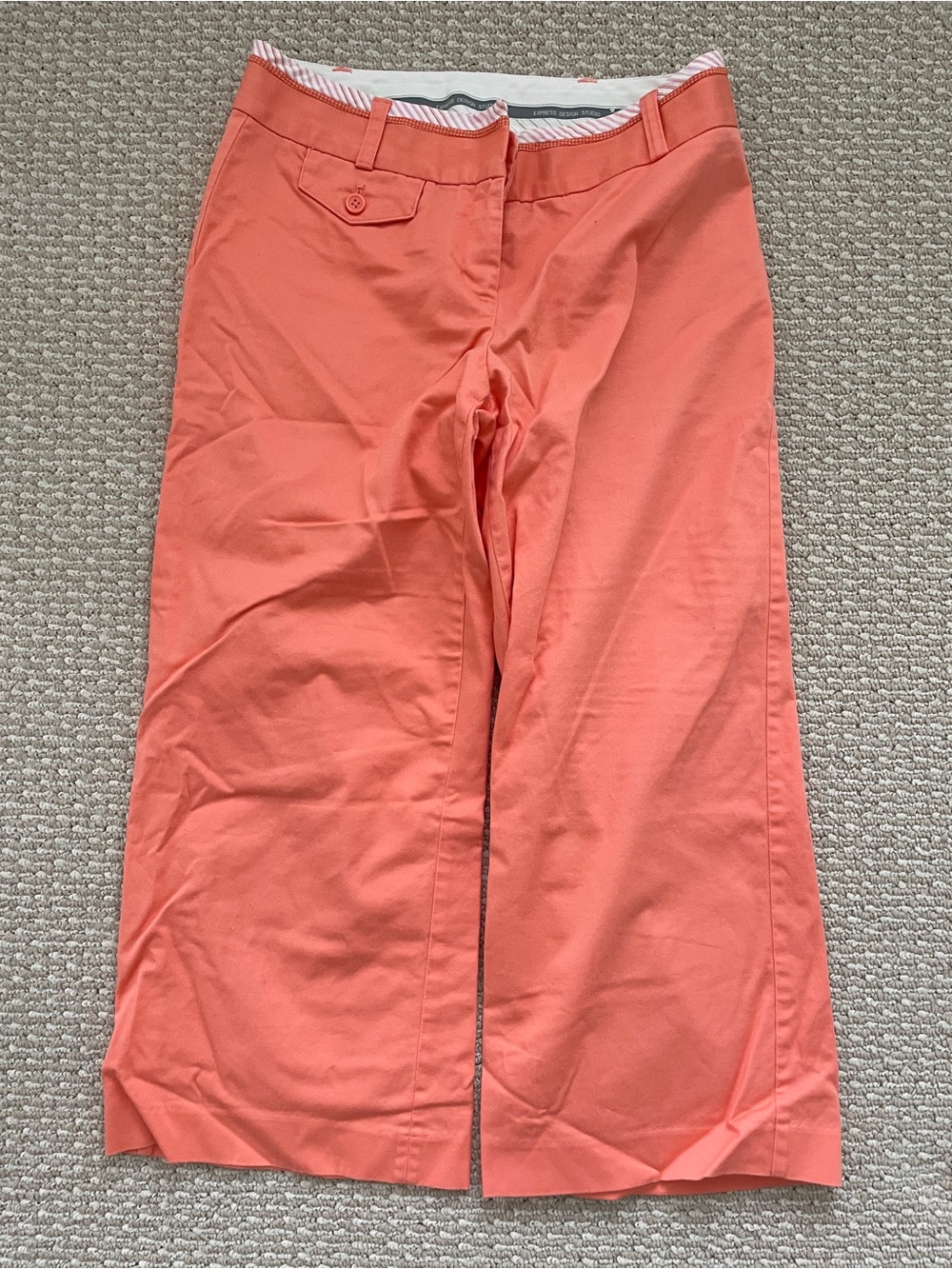 Coral Wide-Leg Pants